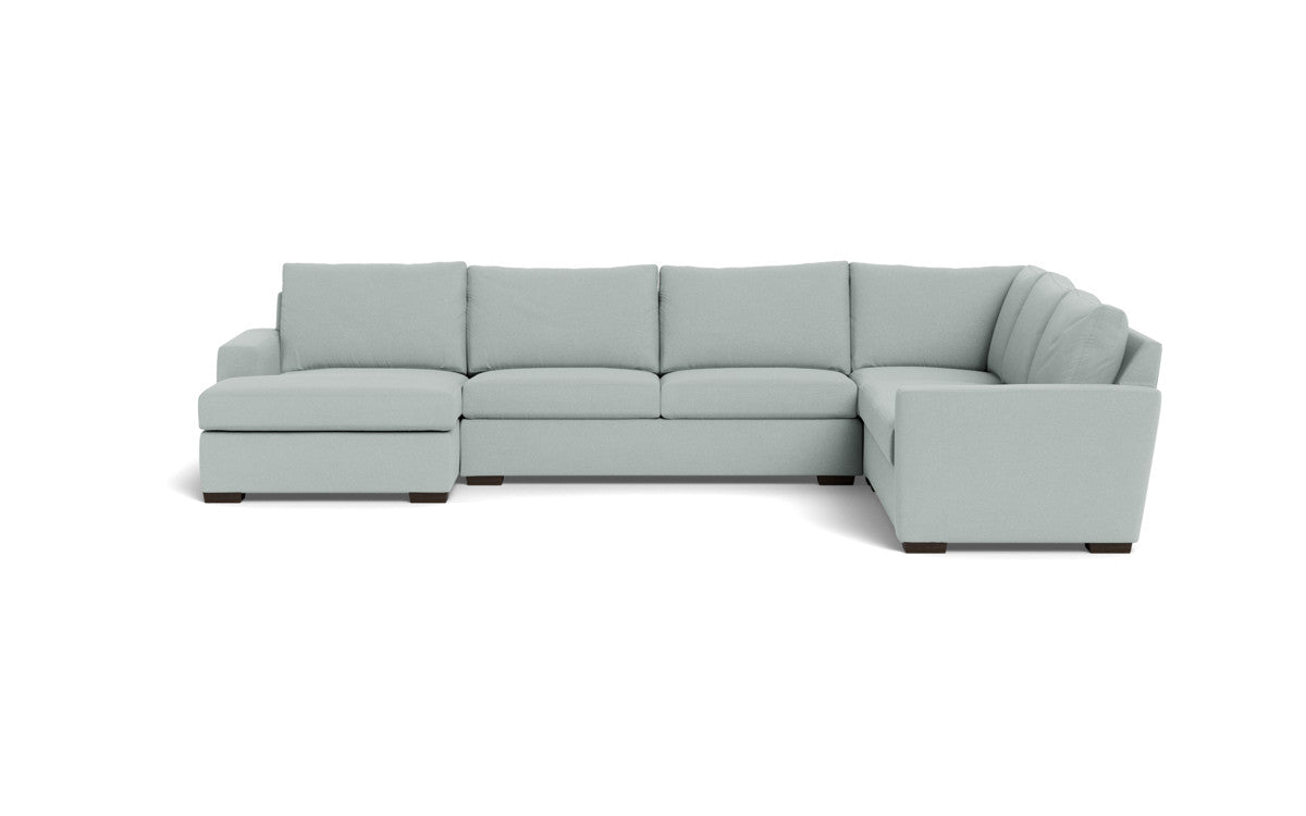 Mesa 156" Corner Sectionals w. Left Chaise - Peyton Light Blue