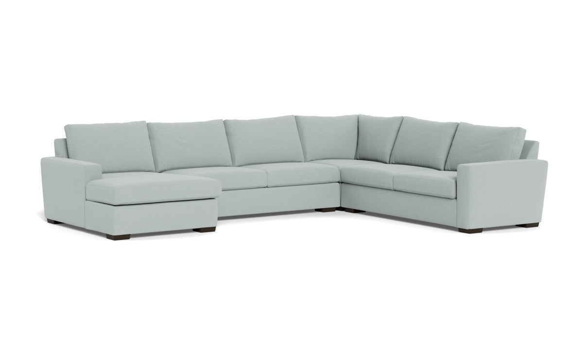 Mesa 156" Corner Sectionals w. Left Chaise - Peyton Light Blue
