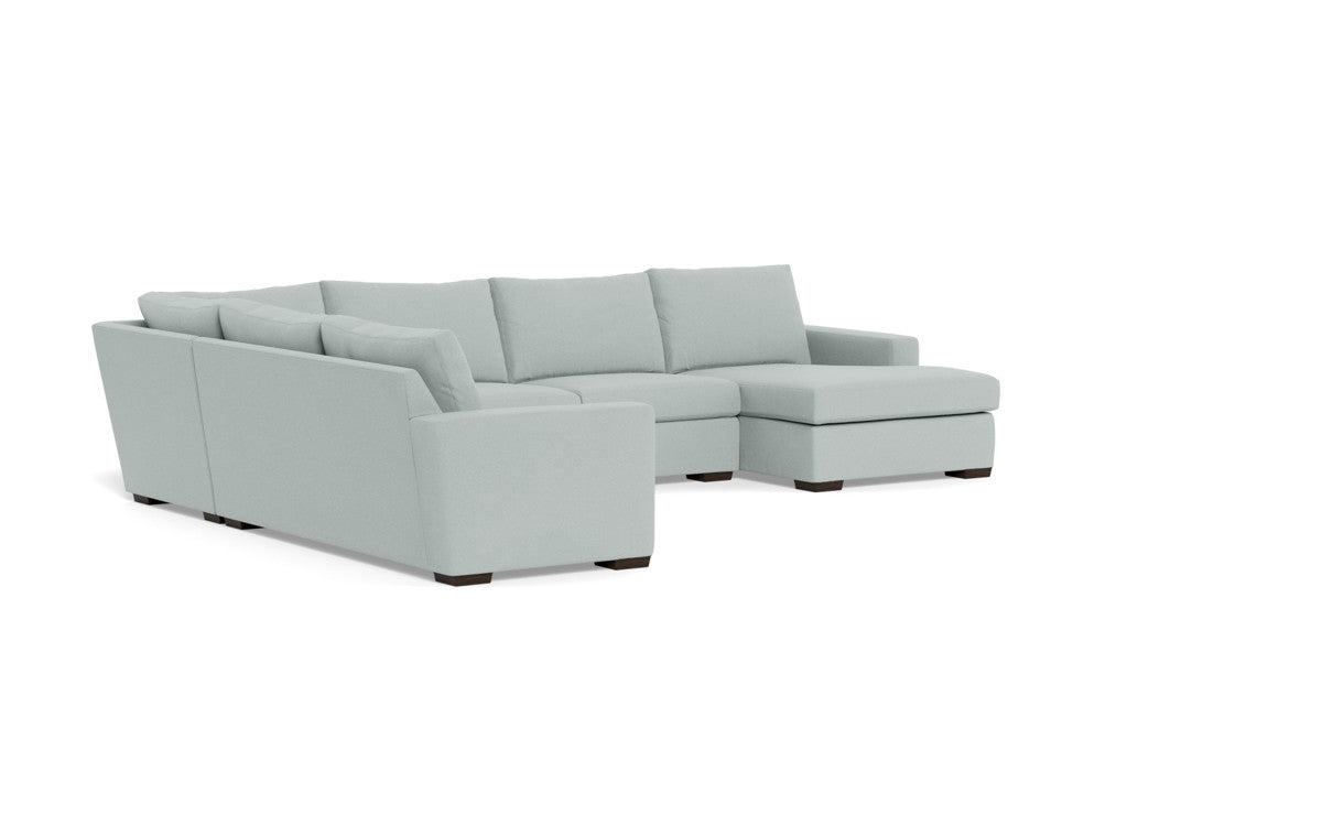 Mesa 156" Corner Sectionals w. Right Chaise - Peyton Light Blue
