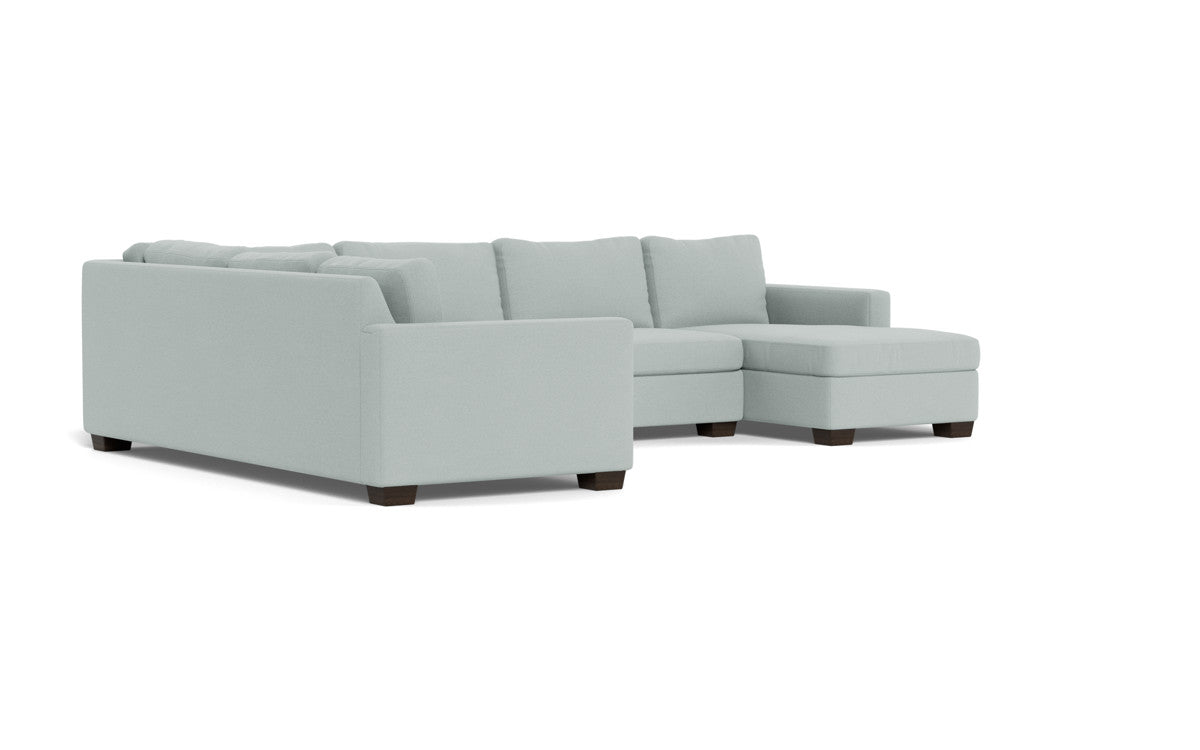 Track 141" Corner Sectionals w. Right Chaise - Peyton Light Blue