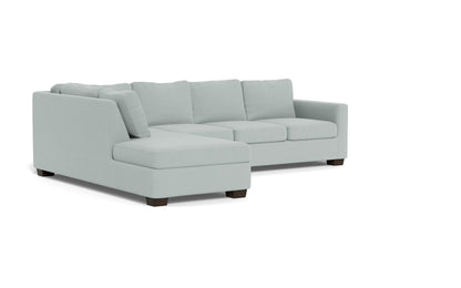 Track 121" Left Chaise Sleeper Sectional - Peyton Light Blue