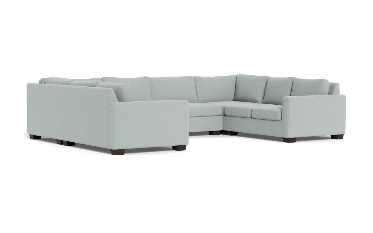 Track 141" Corner Sofa U Sectional - Peyton Light Blue