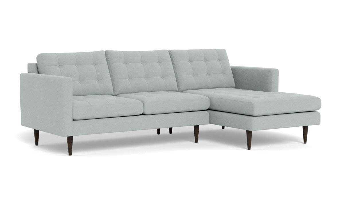 Wallace 98" Right Chaise Sectional - Peyton Light Blue
