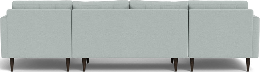 Wallace 126" Double Chaise U Sectional - Peyton Light Blue