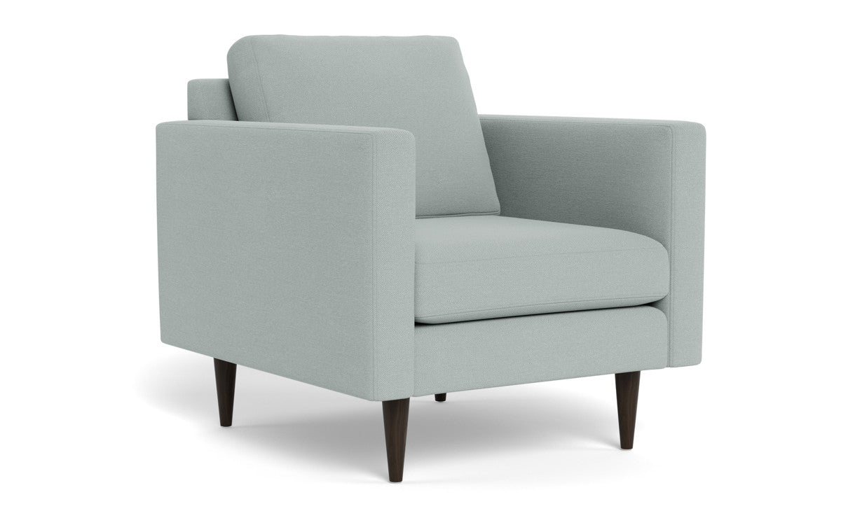 Wallace 34" Untufted Arm Chair - Peyton Light Blue