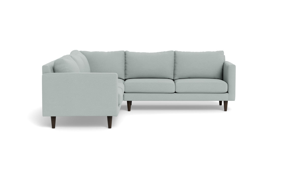 Wallace 102" Untufted Corner Sectional - Peyton Light Blue