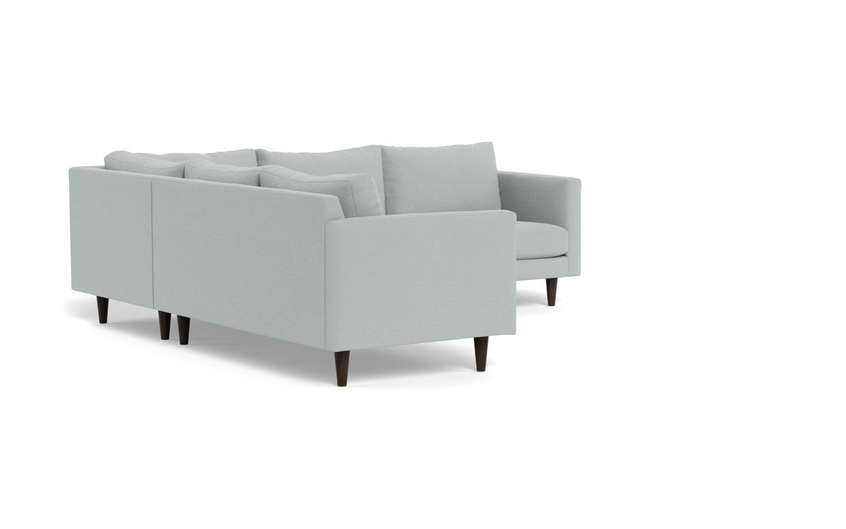 Wallace 102" Untufted Corner Sectional - Peyton Light Blue