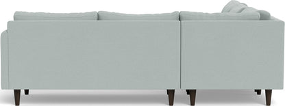 Wallace 102" Untufted Corner Sectional - Peyton Light Blue