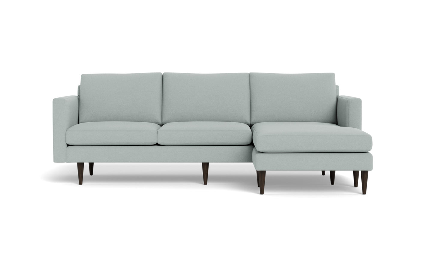 Wallace 98" Untufted Reversible Chaise Sofa - Peyton Light Blue