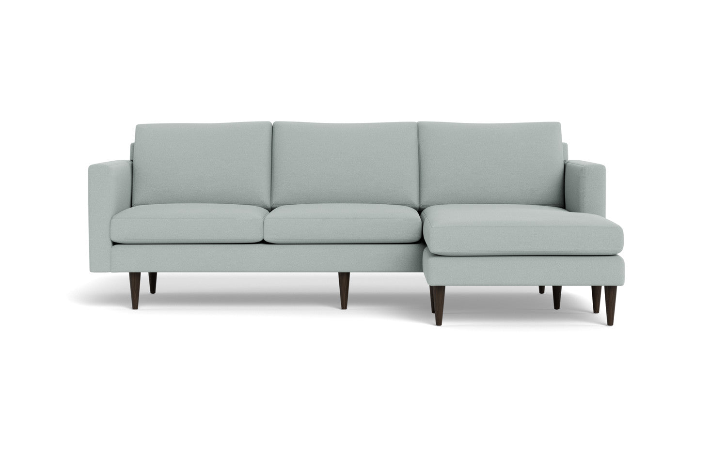 Wallace 98" Untufted Reversible Chaise Sofa - Peyton Light Blue