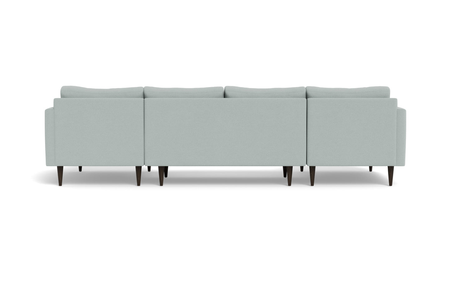 Wallace 126" Untufted Double Chaise U Sectional - Peyton Light Blue