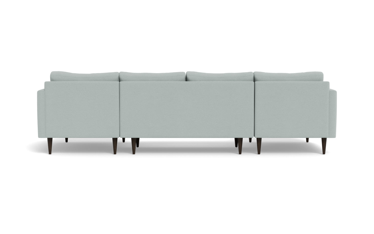 Wallace 126" Untufted Double Chaise U Sectional - Peyton Light Blue