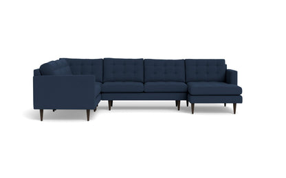 Wallace 130" Corner Sectionals w. Right Chaise - Peyton Navy