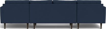 Wallace 126" Double Chaise U Sectional - Peyton Navy
