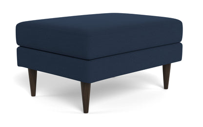 Wallace Untufted Ottoman - Peyton Navy