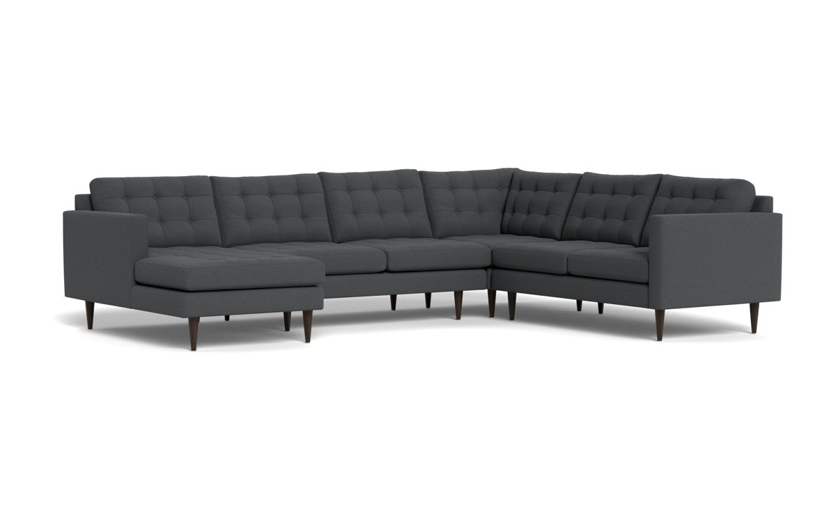 Wallace 130" Corner Sectionals w. Left Chaise - Peyton Pepper