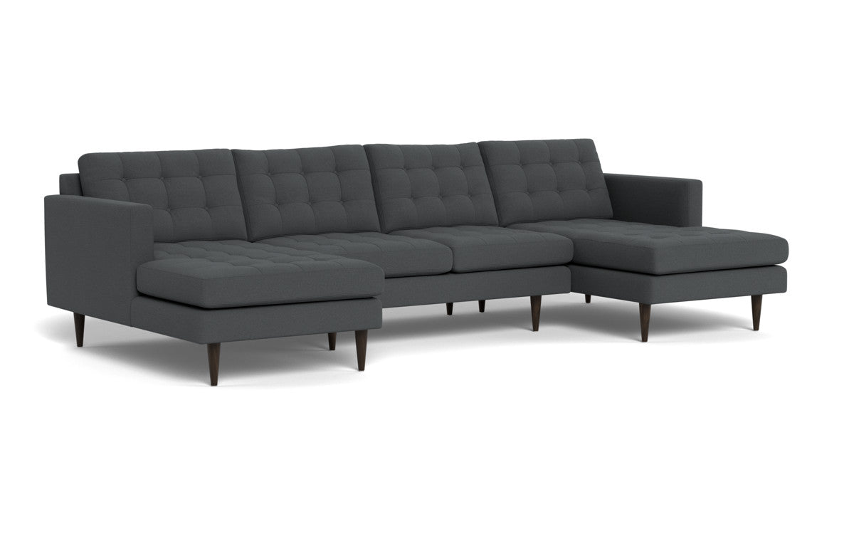 Wallace 126" Double Chaise U Sectional - Peyton Pepper