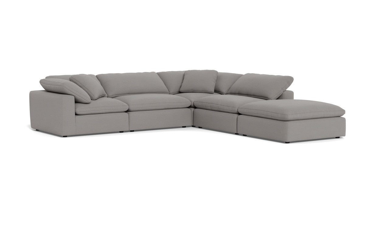 Fluffy 133.5" 4 Piece Sectional w/Otto - Peyton Slate