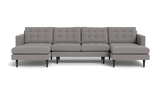 Wallace 126" Double Chaise U Sectional -