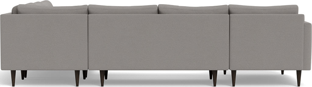 Wallace 130" Untufted Corner Sectionals w. Left Chaise - Peyton Pepper