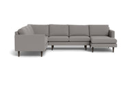 Wallace 130" Untufted Corner Sectionals w. Right Chaise -