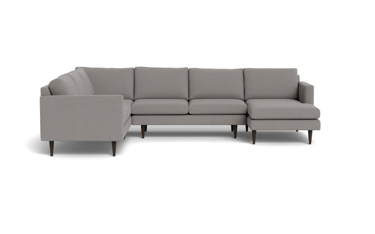 Wallace 130" Untufted Corner Sectionals w. Right Chaise -