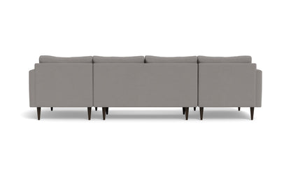 Wallace 126" Untufted Double Chaise U Sectional - Peyton Pepper