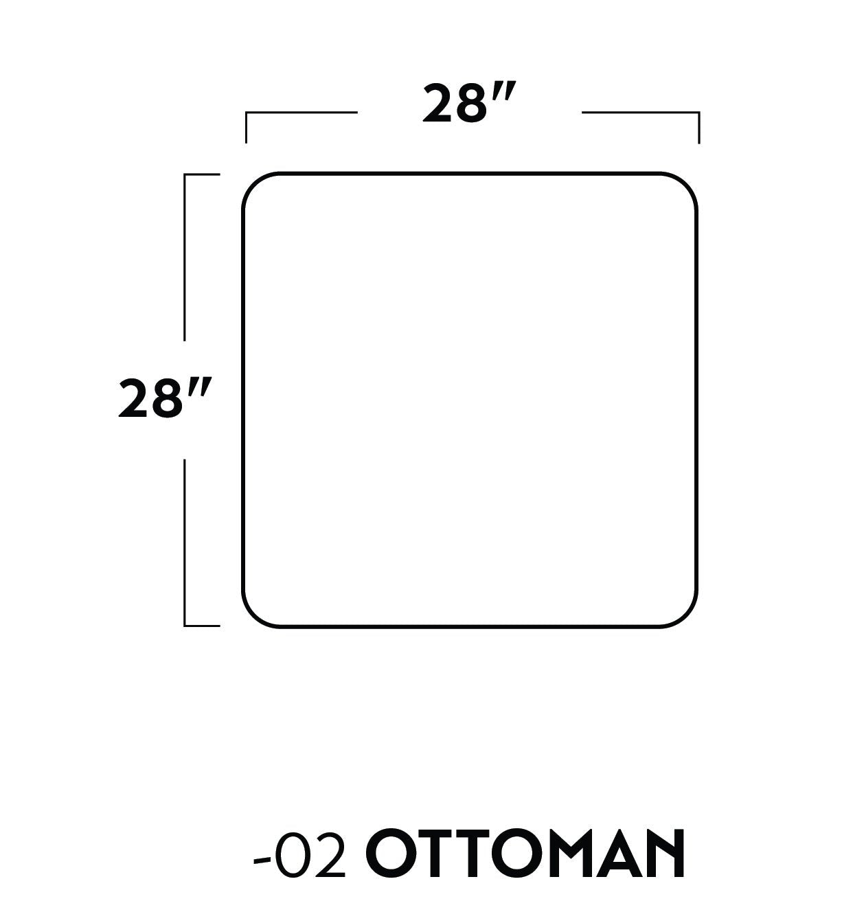 Parmer Ottoman - Peyton Slate