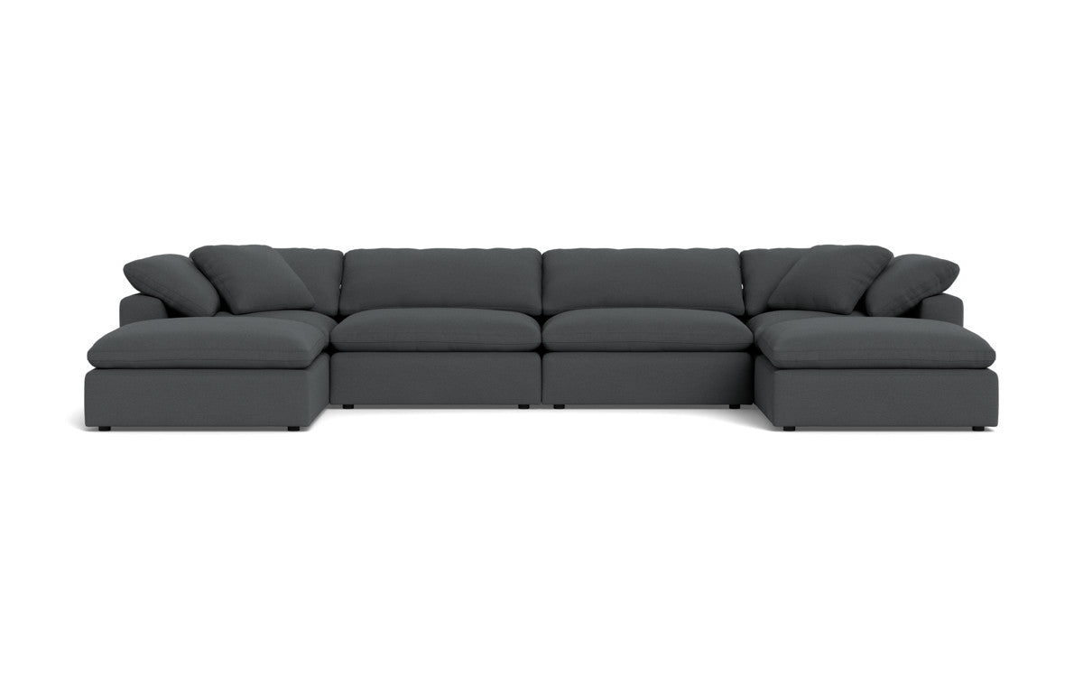 Fluffy 178" 4 Piece Sectional W/Double Otto - Peyton Pepper