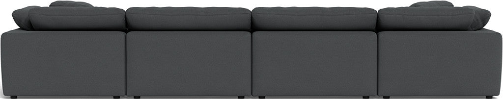 Fluffy 178" 4 Piece Sectional W/Double Otto - Peyton Pepper