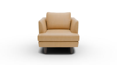 Rainey 35" Leather Arm Chair - Sonoma Camel