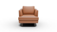 Rainey 35" Leather Arm Chair - Tribeca Chestnut