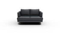 Rainey 59" Leather Loveseat - Tribeca Black