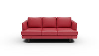 Rainey 83" Leather Sofa - Tribeca Scarlet