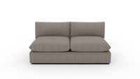 SoCo Armless Sofa - Cordova Eclipse