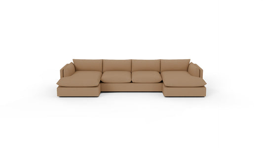 SoCo 169" Double Chaise with Armless Loveseat - Elliot Sunflower
