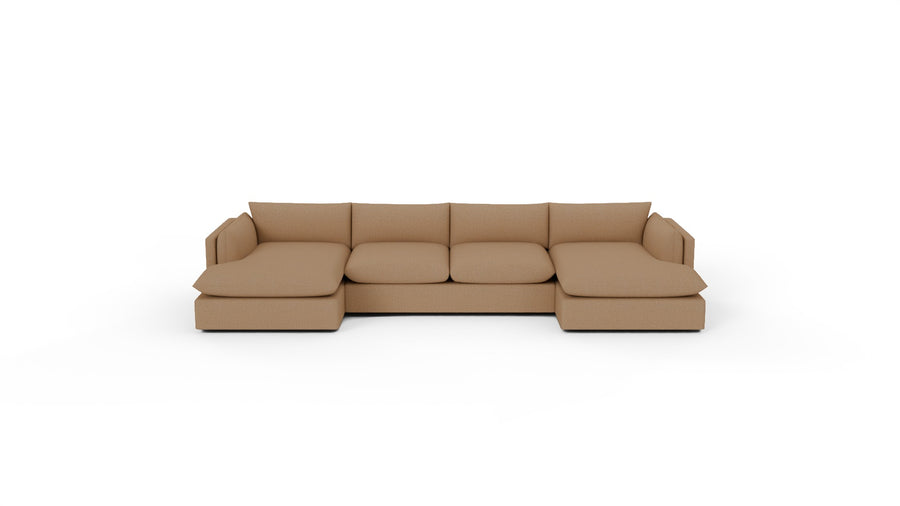 SoCo 169" Double Chaise with Armless Loveseat - Elliot Sunflower