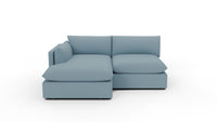 SoCo 84" LAF Arm Reversible Chaise Sofa - Dream French Blue