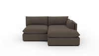 SoCo 84" RAF Arm Reversible Chaise Sofa - Dream Chocolate