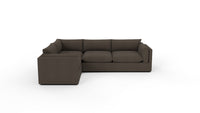 SoCo 124" RAF Sofa Sectional - Dream Chocolate