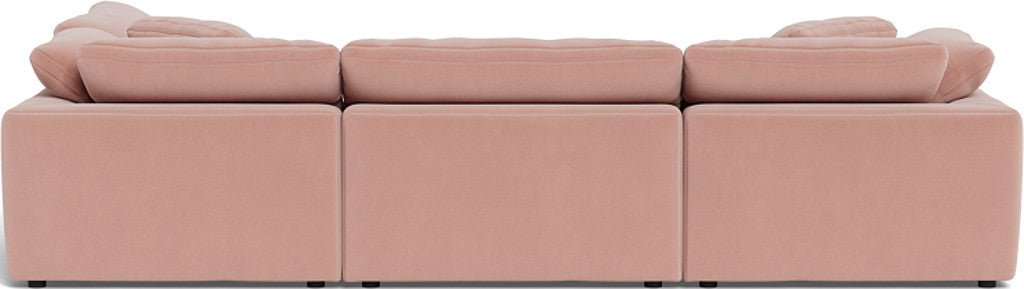Fluffy 133.5" 4 Piece Sectional w/Otto - Superb Blush