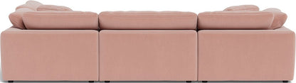 Fluffy 133.5" 4 Piece Sectional w/Otto - Superb Blush