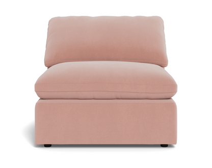 Fluffy Small Armless Chair - Superb Blush