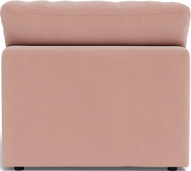 Fluffy Small Armless Chair - Superb Blush