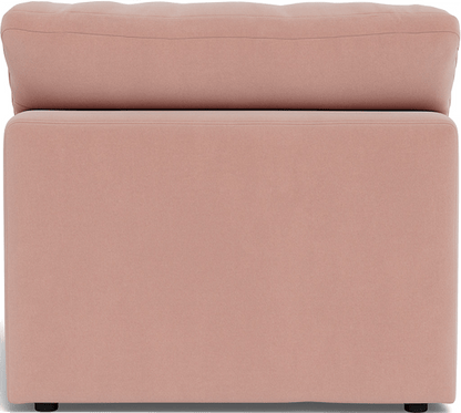 Fluffy Small Armless Chair - Superb Blush