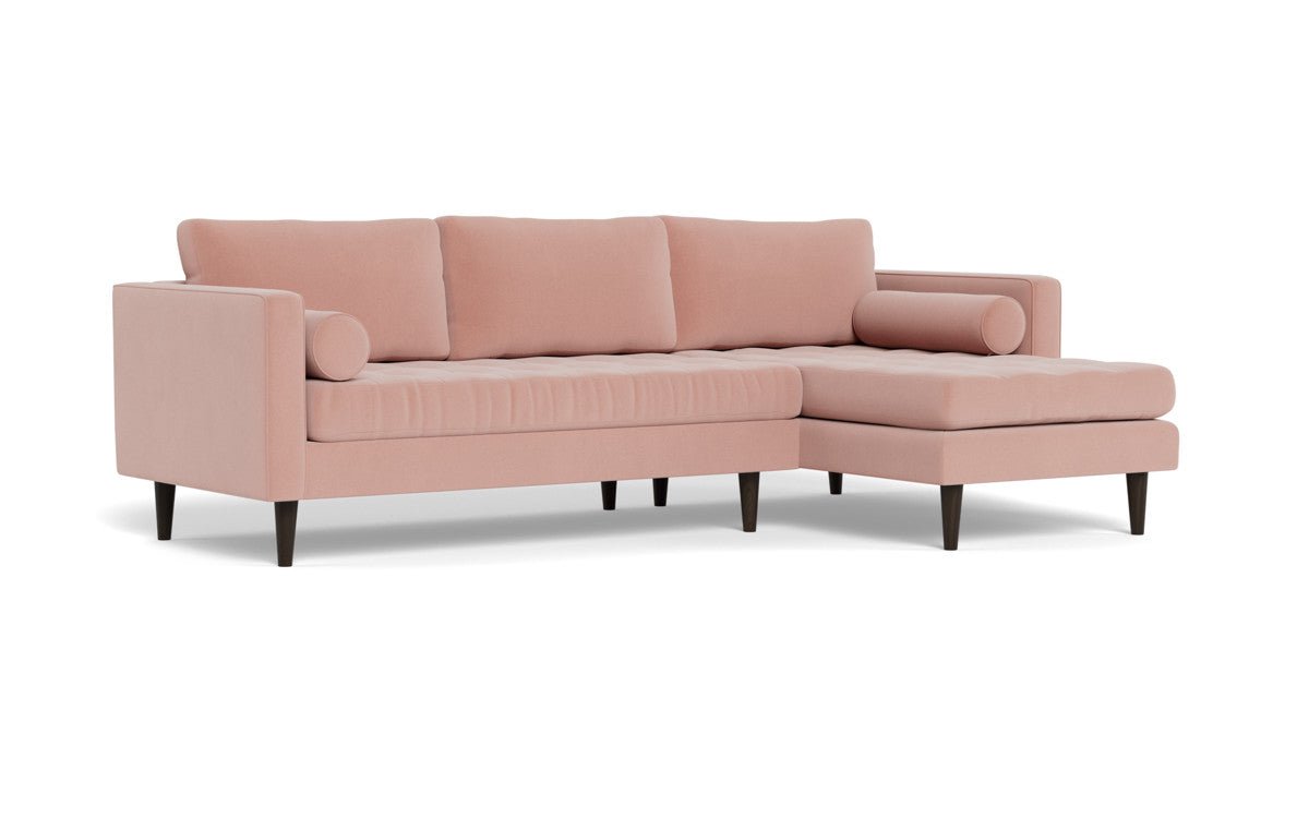 Ladybird 102" Right Chaise Sectional - Superb Blush