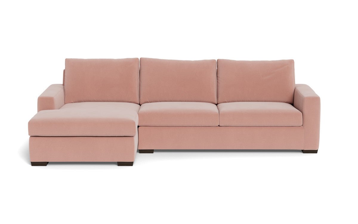 Mesa 123" Left Chaise Sectional - Superb Blush
