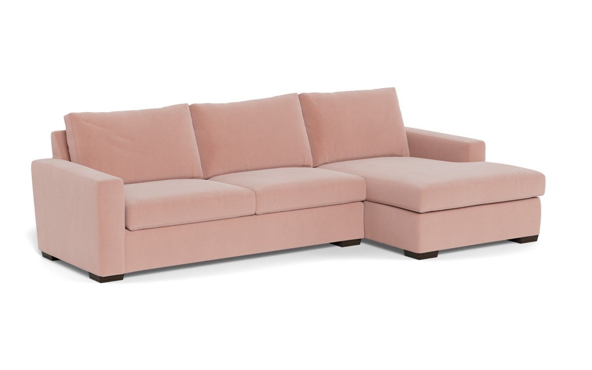 Mesa 123" Right Chaise Sectional - Superb Blush