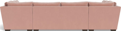 Mesa 154" Condo U Sectional - Superb Blush