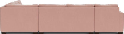 Track 141" Corner Sectionals w. Left Chaise - Superb Blush
